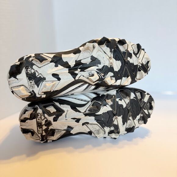 Adidas Freak Youth Football Cleats Size 4 Black White Molded Stud - Picture 14 of 15